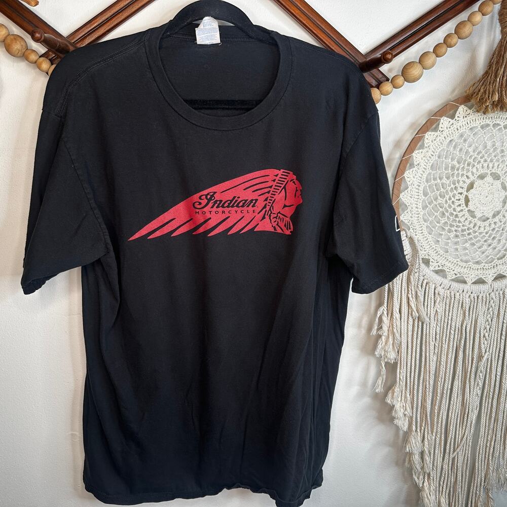 Port & cO Indian Motorcycles Black Graphic T
